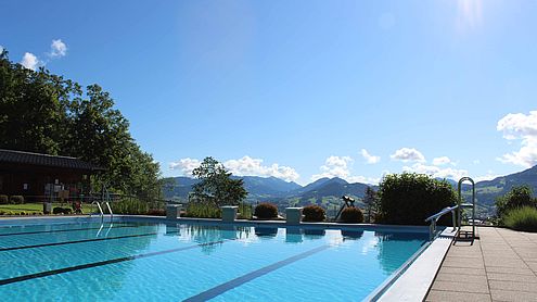 Aussicht vom Schwimmbad Schwarzenberg